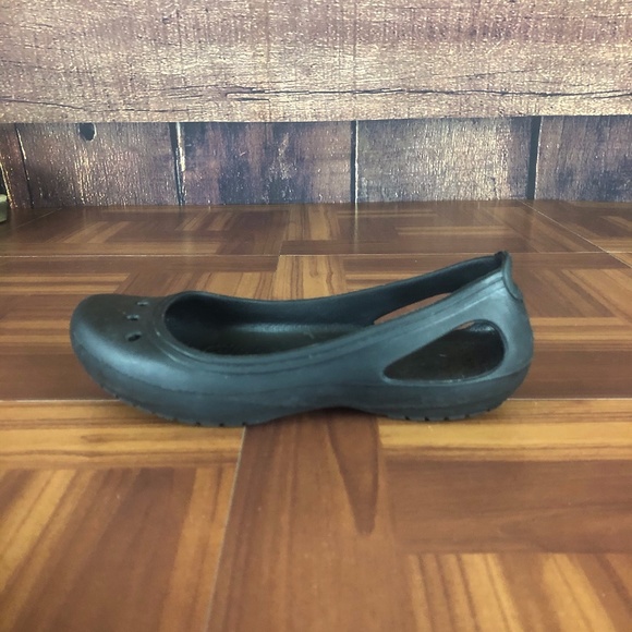 CROCS KADEE Black Ballet Comfort Slip On Flats - Picture 1 of 8